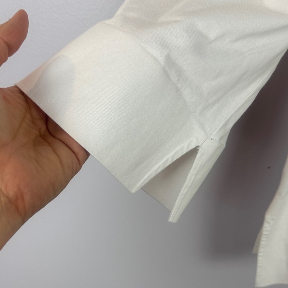 Habitat 100% Cotton White 3/4 Sleeve Top Size Large - Picture 9 of 9